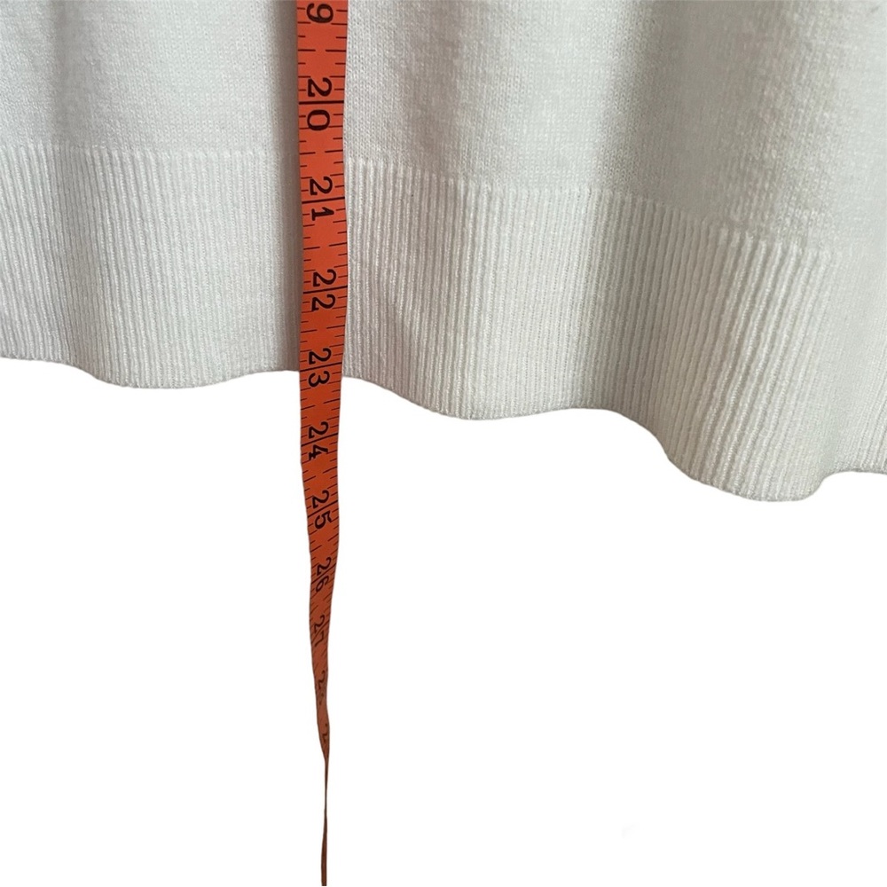 Carolyn Taylor Short Sleeve Off-White Sweater - Picture 4 of 5